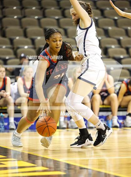 Thumbnail 1 in St. Henry vs Notre Dame (2023 9th Region Girls Basketball Tournament) photogallery.