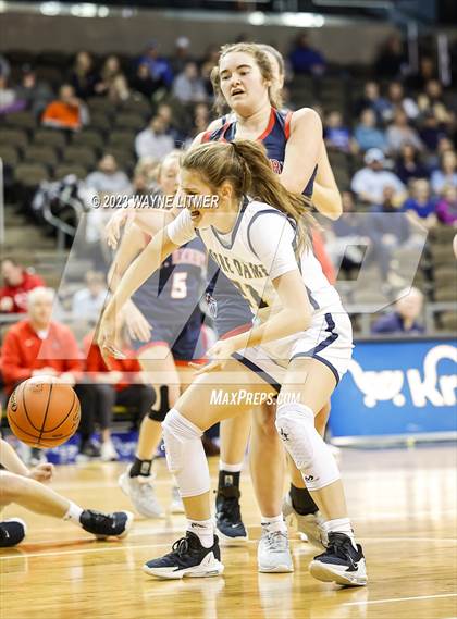 Thumbnail 2 in St. Henry vs Notre Dame (2023 9th Region Girls Basketball Tournament) photogallery.
