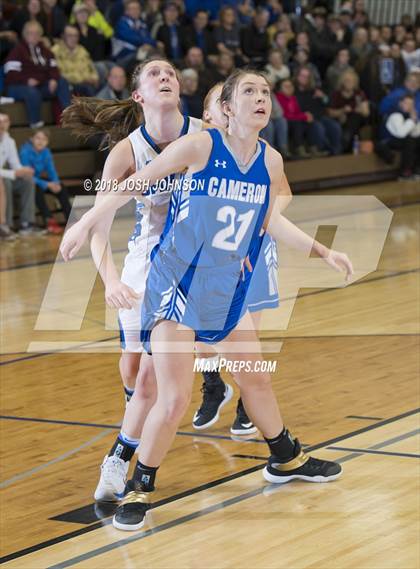Thumbnail 3 in St. Croix Falls vs. Cameron (WIAA D4 2nd Round Playoff) photogallery.