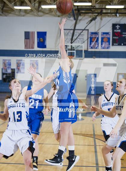 Thumbnail 1 in St. Croix Falls vs. Cameron (WIAA D4 2nd Round Playoff) photogallery.