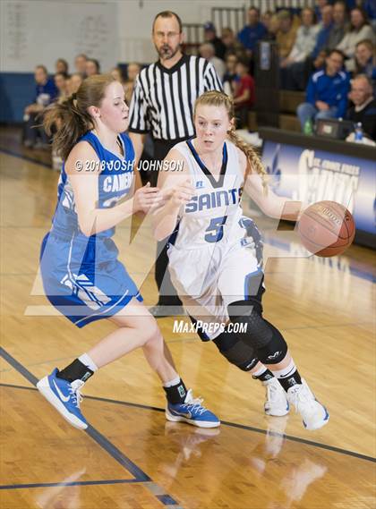 Thumbnail 3 in St. Croix Falls vs. Cameron (WIAA D4 2nd Round Playoff) photogallery.