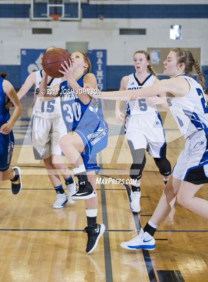 Thumbnail 3 in St. Croix Falls vs. Cameron (WIAA D4 2nd Round Playoff) photogallery.