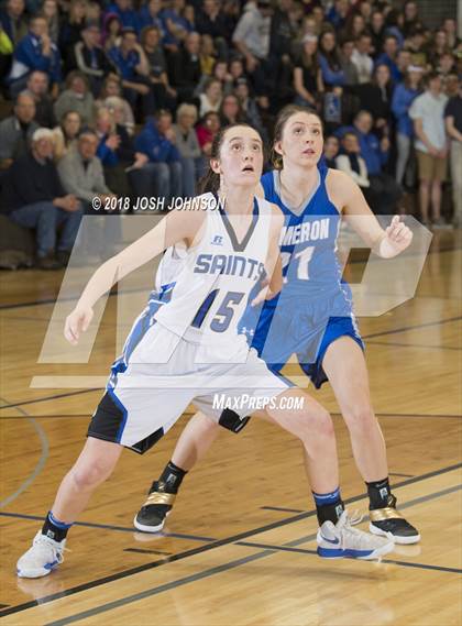 Thumbnail 2 in St. Croix Falls vs. Cameron (WIAA D4 2nd Round Playoff) photogallery.