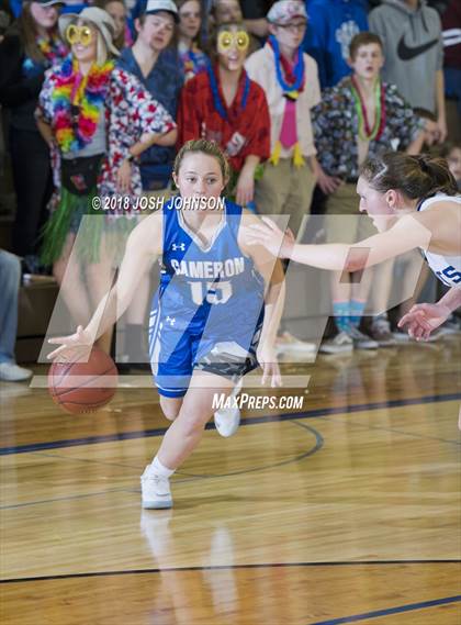 Thumbnail 2 in St. Croix Falls vs. Cameron (WIAA D4 2nd Round Playoff) photogallery.