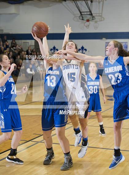 Thumbnail 2 in St. Croix Falls vs. Cameron (WIAA D4 2nd Round Playoff) photogallery.