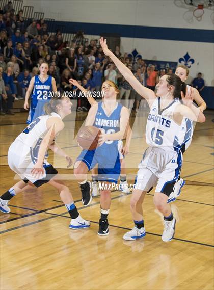 Thumbnail 3 in St. Croix Falls vs. Cameron (WIAA D4 2nd Round Playoff) photogallery.