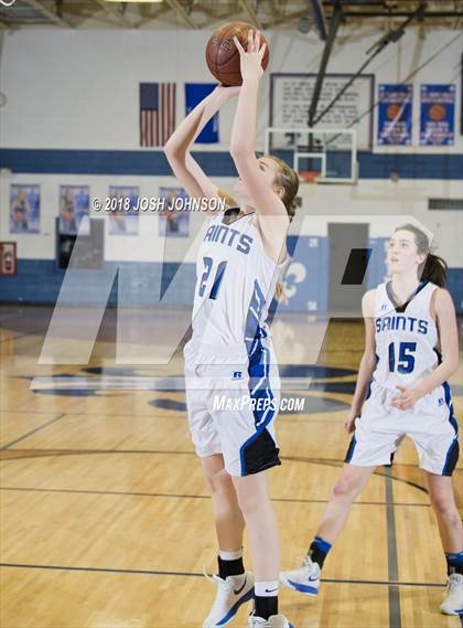 Thumbnail 3 in St. Croix Falls vs. Cameron (WIAA D4 2nd Round Playoff) photogallery.