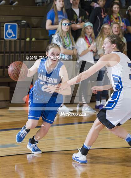 Thumbnail 3 in St. Croix Falls vs. Cameron (WIAA D4 2nd Round Playoff) photogallery.