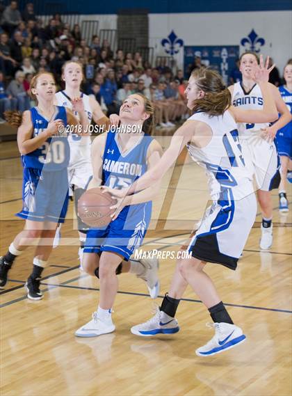 Thumbnail 3 in St. Croix Falls vs. Cameron (WIAA D4 2nd Round Playoff) photogallery.