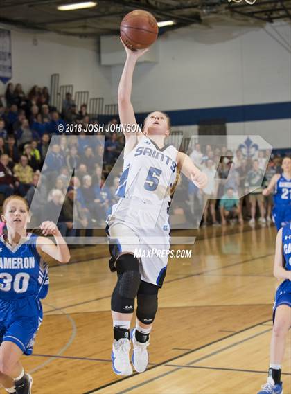 Thumbnail 3 in St. Croix Falls vs. Cameron (WIAA D4 2nd Round Playoff) photogallery.