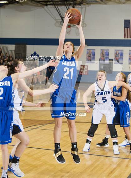 Thumbnail 2 in St. Croix Falls vs. Cameron (WIAA D4 2nd Round Playoff) photogallery.
