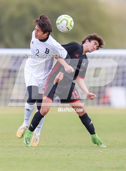Thumbnail 3 in Brophy College Prep vs. St. John Bosco (Arizona Soccer Showcase) photogallery.