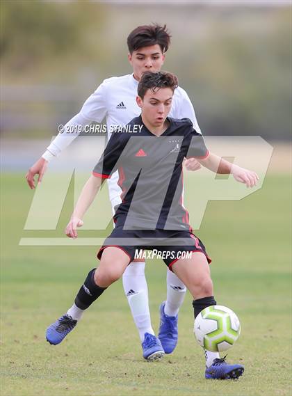 Thumbnail 3 in Brophy College Prep vs. St. John Bosco (Arizona Soccer Showcase) photogallery.