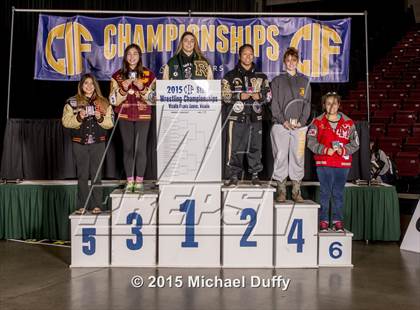 Thumbnail 1 in CIF State Girls Wrestling Championships (Finals & Awards) photogallery.