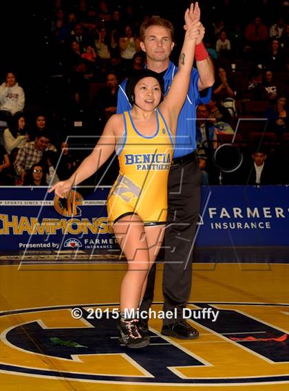 Thumbnail 2 in CIF State Girls Wrestling Championships (Finals & Awards) photogallery.