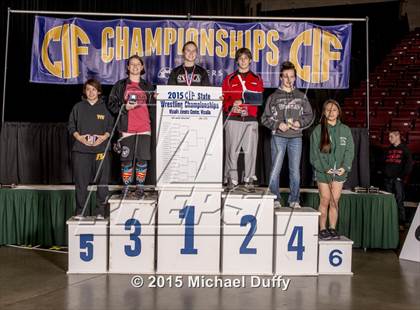 Thumbnail 3 in CIF State Girls Wrestling Championships (Finals & Awards) photogallery.