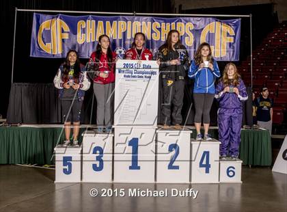 Thumbnail 2 in CIF State Girls Wrestling Championships (Finals & Awards) photogallery.