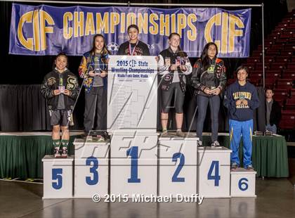 Thumbnail 2 in CIF State Girls Wrestling Championships (Finals & Awards) photogallery.