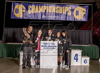 Thumbnail 1 in CIF State Girls Wrestling Championships (Finals & Awards) photogallery.