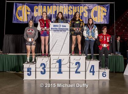 Thumbnail 1 in CIF State Girls Wrestling Championships (Finals & Awards) photogallery.