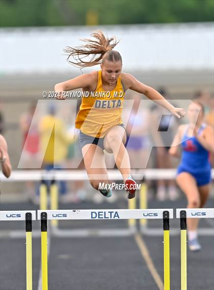 Thumbnail 3 in IHSAA Delta Sectional (300 Meter Hurdles)   photogallery.