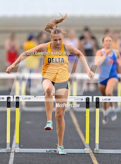 Thumbnail 3 in IHSAA Delta Sectional (300 Meter Hurdles)   photogallery.