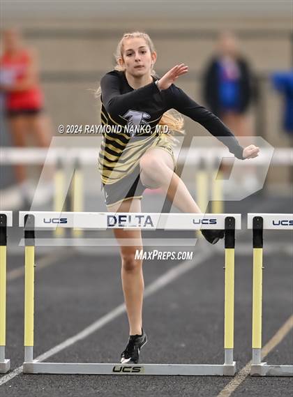 Thumbnail 1 in IHSAA Delta Sectional (300 Meter Hurdles)   photogallery.