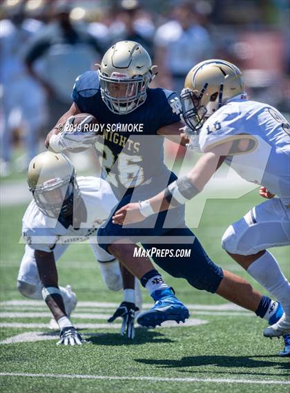 Thumbnail 1 in Notre Dame (SO) vs. Desert Vista (Honor Bowl) photogallery.
