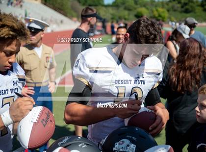 Thumbnail 1 in Notre Dame (SO) vs. Desert Vista (Honor Bowl) photogallery.