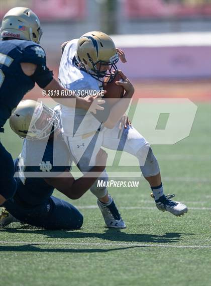 Thumbnail 1 in Notre Dame (SO) vs. Desert Vista (Honor Bowl) photogallery.