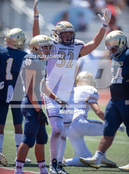 Thumbnail 2 in Notre Dame (SO) vs. Desert Vista (Honor Bowl) photogallery.