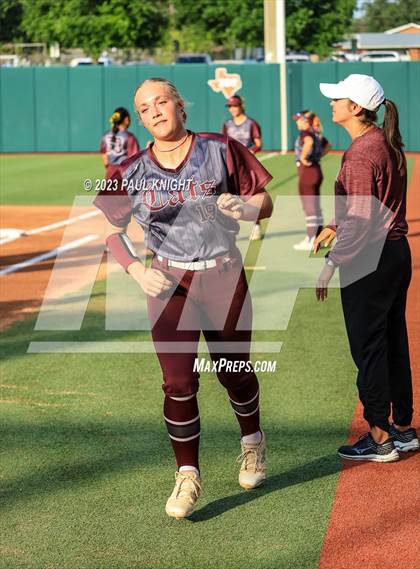 Thumbnail 1 in Aubrey vs. Calallen (UIL 4A Softball Semifinal) photogallery.