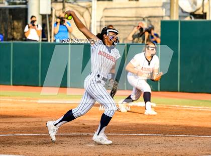 Thumbnail 3 in Aubrey vs. Calallen (UIL 4A Softball Semifinal) photogallery.