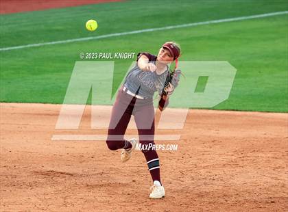 Thumbnail 2 in Aubrey vs. Calallen (UIL 4A Softball Semifinal) photogallery.