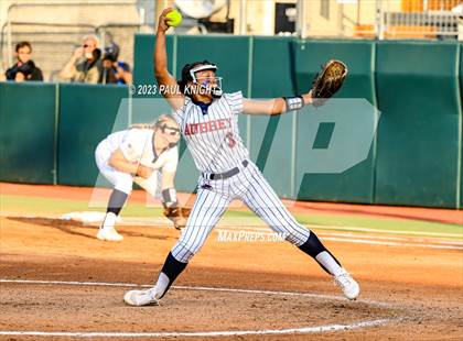 Thumbnail 1 in Aubrey vs. Calallen (UIL 4A Softball Semifinal) photogallery.