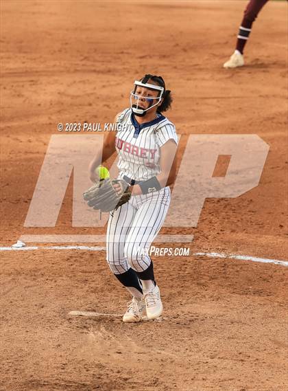 Thumbnail 2 in Aubrey vs. Calallen (UIL 4A Softball Semifinal) photogallery.