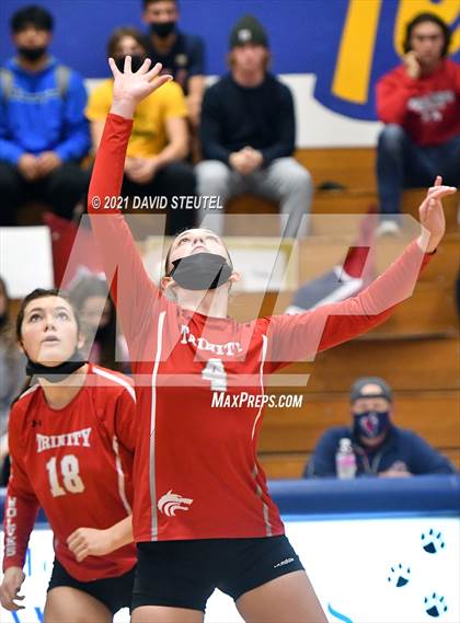 Thumbnail 1 in Trinity @ Vacaville Christian (CIF NorCal D5 Playoffs) photogallery.