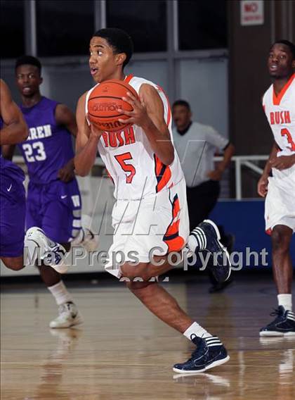 Thumbnail 3 in Warren vs. Fort Bend Bush (McDonald's Texas Invitational) photogallery.