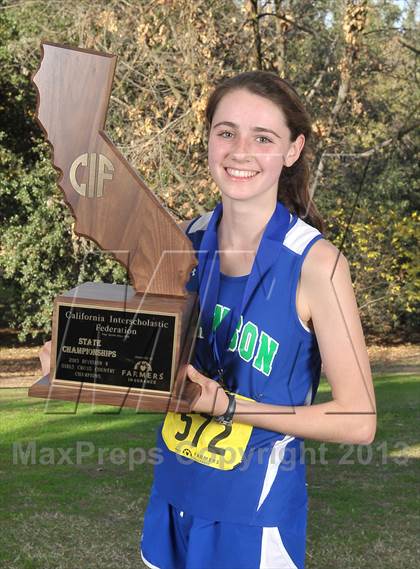 Thumbnail 1 in CIF State Cross Country Championships (Girls Awards) photogallery.