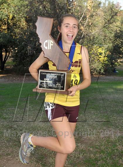 Thumbnail 2 in CIF State Cross Country Championships (Girls Awards) photogallery.