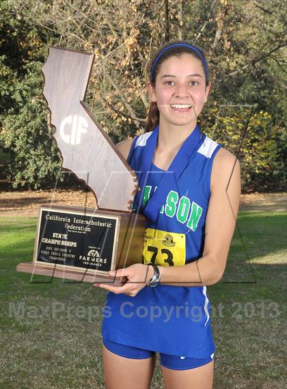Thumbnail 1 in CIF State Cross Country Championships (Girls Awards) photogallery.