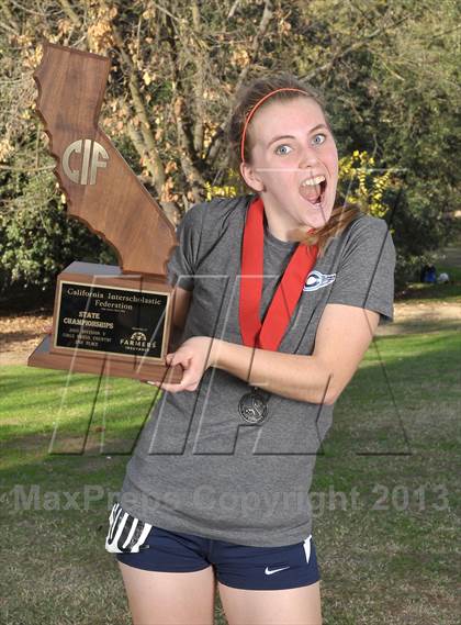 Thumbnail 1 in CIF State Cross Country Championships (Girls Awards) photogallery.