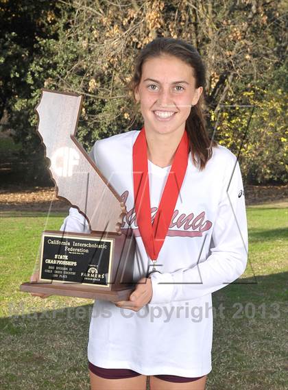 Thumbnail 2 in CIF State Cross Country Championships (Girls Awards) photogallery.