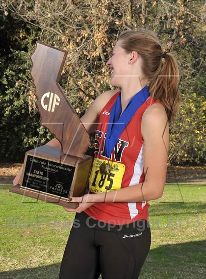 Thumbnail 1 in CIF State Cross Country Championships (Girls Awards) photogallery.