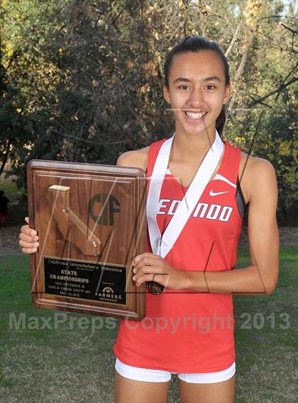 Thumbnail 1 in CIF State Cross Country Championships (Girls Awards) photogallery.