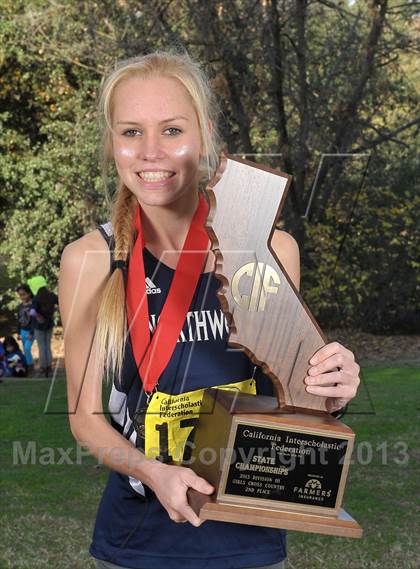 Thumbnail 1 in CIF State Cross Country Championships (Girls Awards) photogallery.
