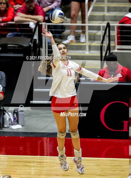 Thumbnail 1 in Bellville vs. Decatur (UIL Volleyball 4A Semi-Finals)  photogallery.