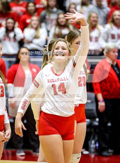 Thumbnail 1 in Bellville vs. Decatur (UIL Volleyball 4A Semi-Finals)  photogallery.