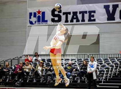 Thumbnail 2 in Bellville vs. Decatur (UIL Volleyball 4A Semi-Finals)  photogallery.
