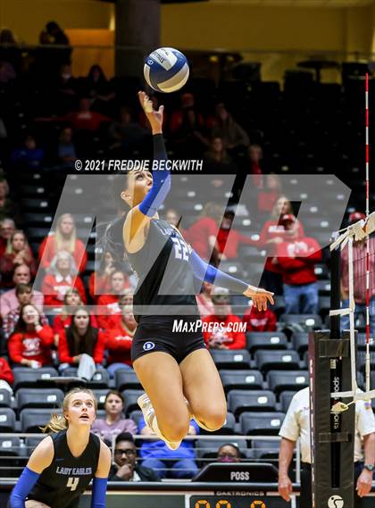 Thumbnail 3 in Bellville vs. Decatur (UIL Volleyball 4A Semi-Finals)  photogallery.